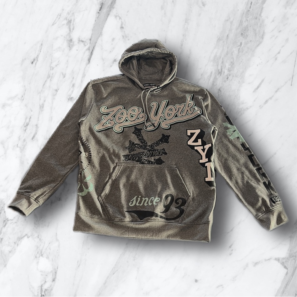 Y2K Skater Zoo York Hoodie DC Aesthetic⛓️